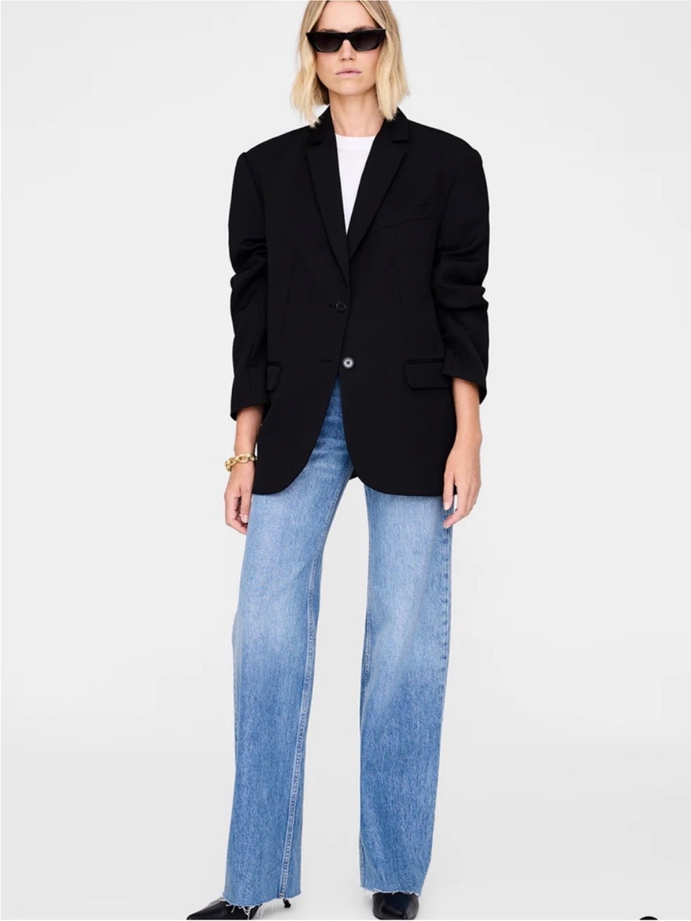 Anine Bing Black Oversized Blazer